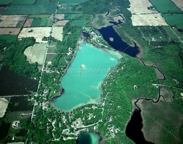 Maston Lake & Muskellunge Lake in Kent County, Michigan